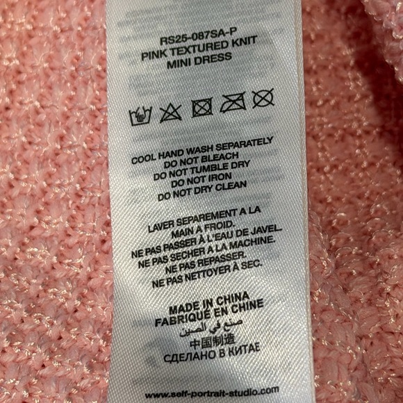 Self-Portrait Pink Textured Dress - Picture 15 of 15